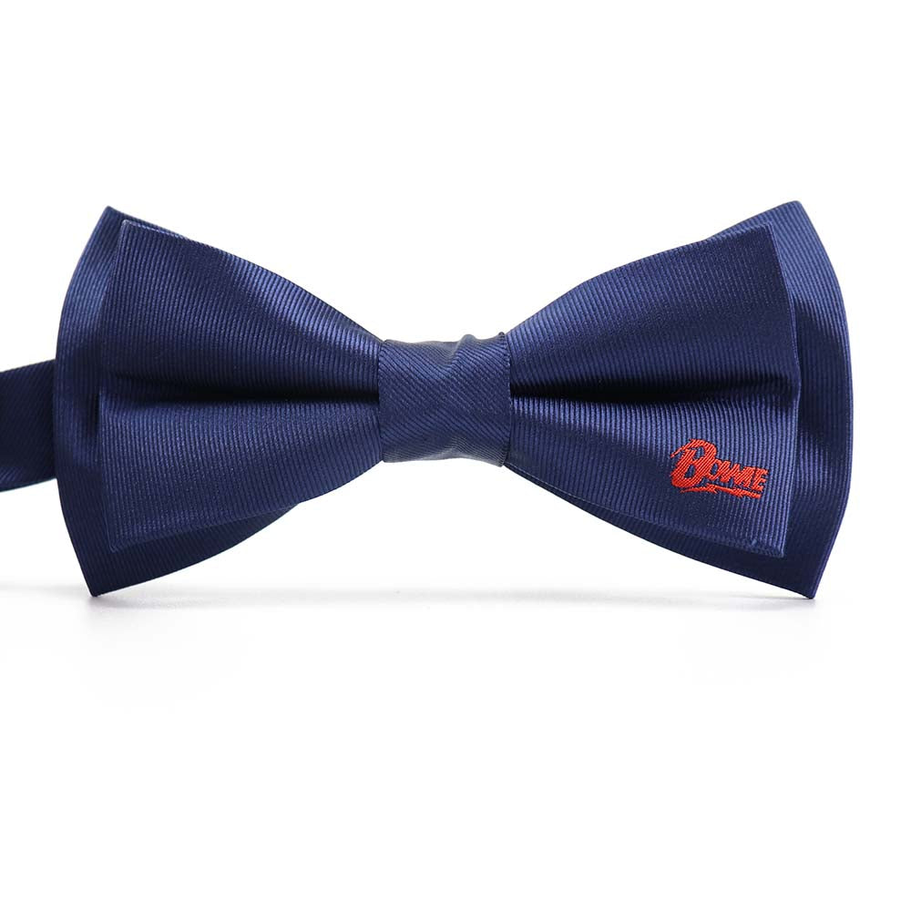 Midnight navy silk bow tie pre-tied - Buy online
