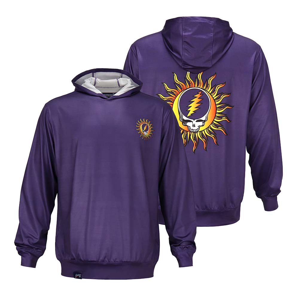 Sun & Swim Purple Steal Your Face Hoodie UPF 50 - Section119, S