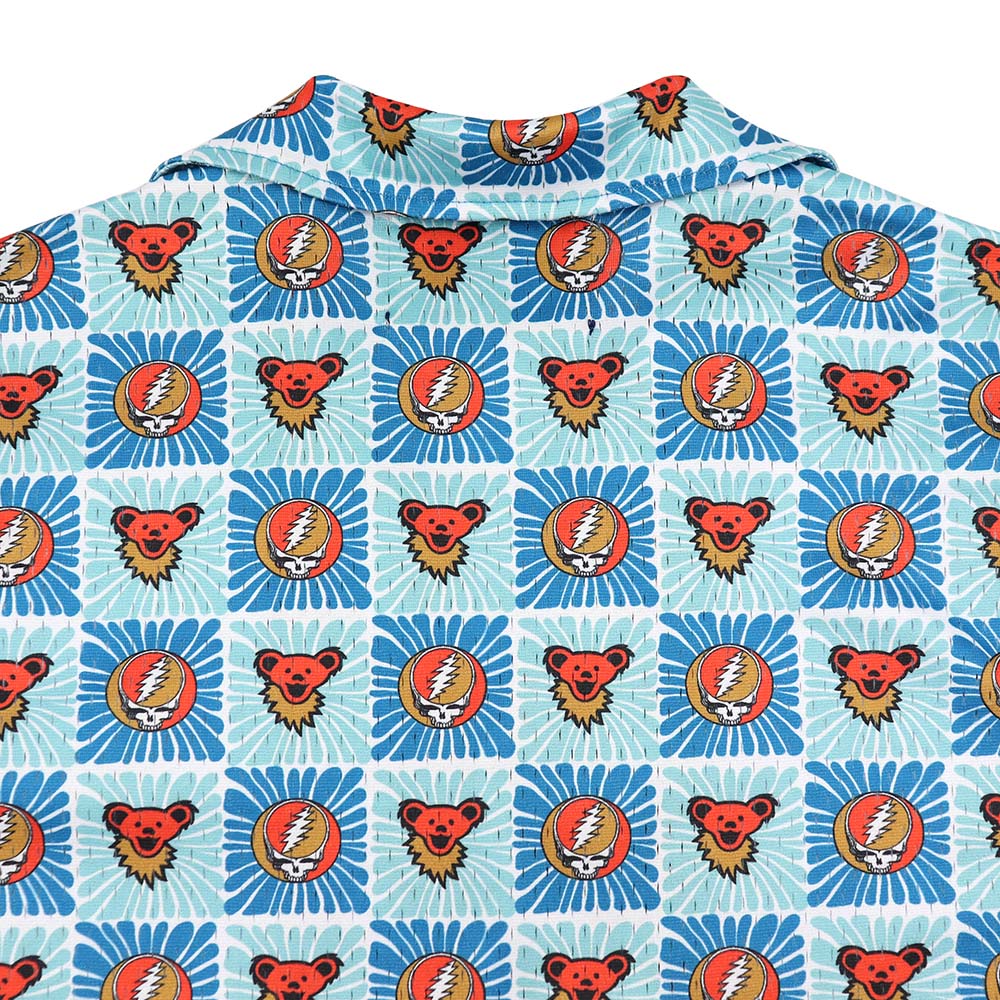 Grateful Dead Teal and Green Mesh Shirt - Section 119