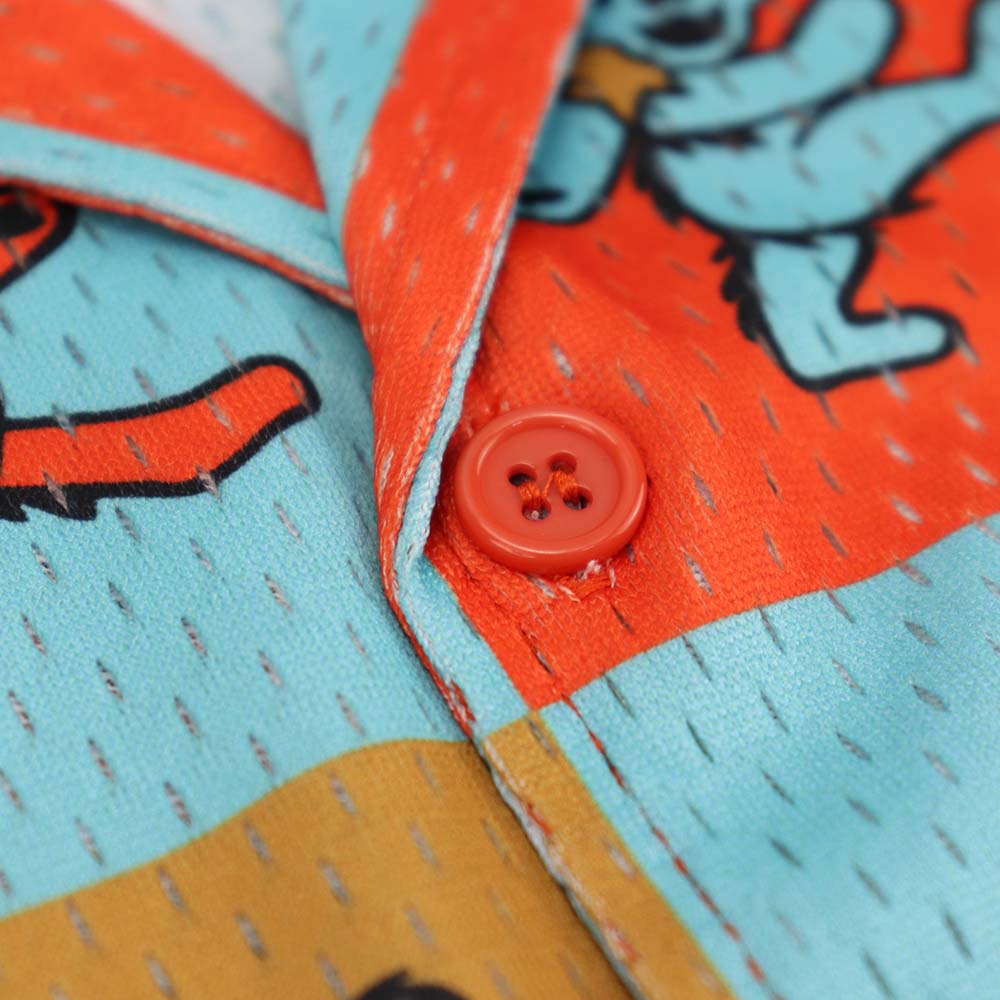 Grateful Dead | Mesh Button Down | Orange Bear – Section 119 Grateful Dead | Mesh Button Down | Orange Bear – Section 119