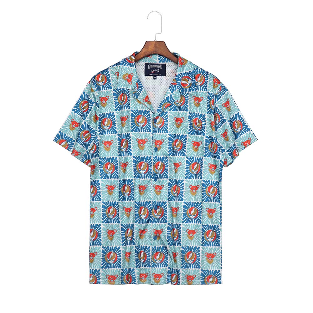 Grateful Dead Dancing hot Bear Section 119 Men’s XL Short Sleeve Button Down Shirt