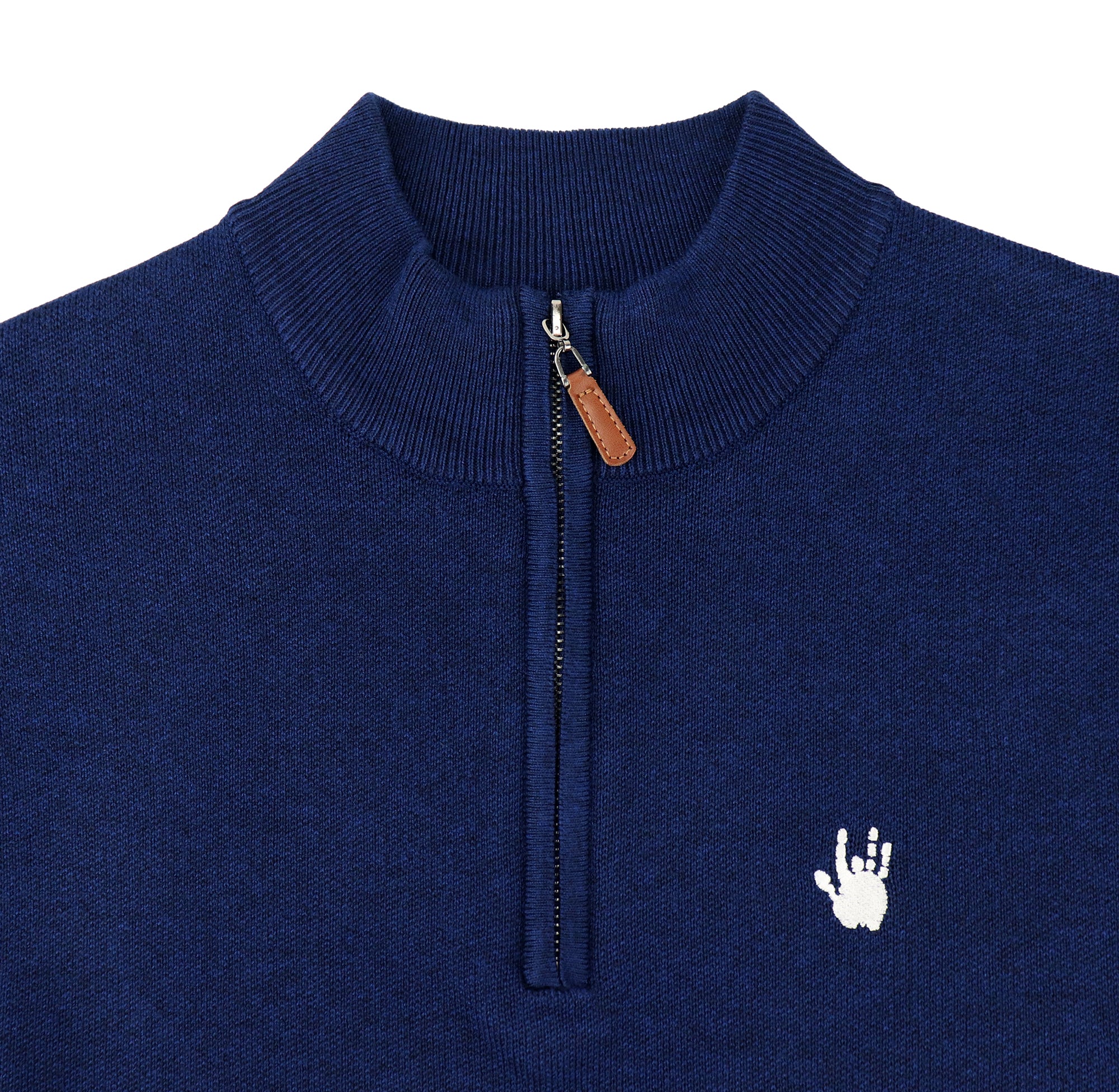 Jerry Garcia Quarter Zip Navy with Hand - Section 119