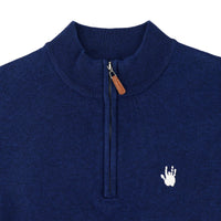 Jerry Garcia Quarter Zip Navy with Hand - Section 119