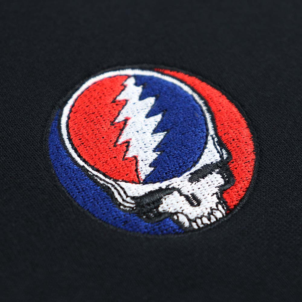 Grateful Dead  Zip-up Steal Your Face Black Hoodie - Section 119
