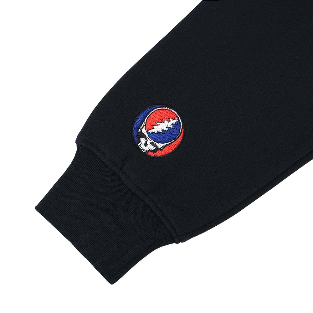 Grateful Dead  Zip-up Steal Your Face Black Hoodie - Section 119
