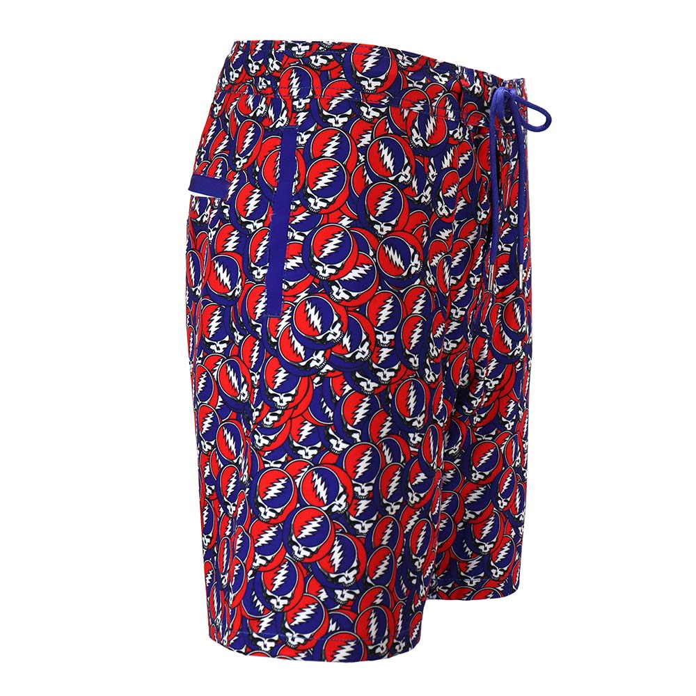 Grateful Dead All Over Steal Your Face Board Shorts - Section 119