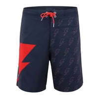 David Bowie Navy Bolt Board Shorts - Section 119