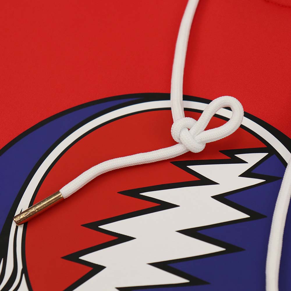 Grateful Dead Red Steal Your Face Performance Hoodie - Section 119