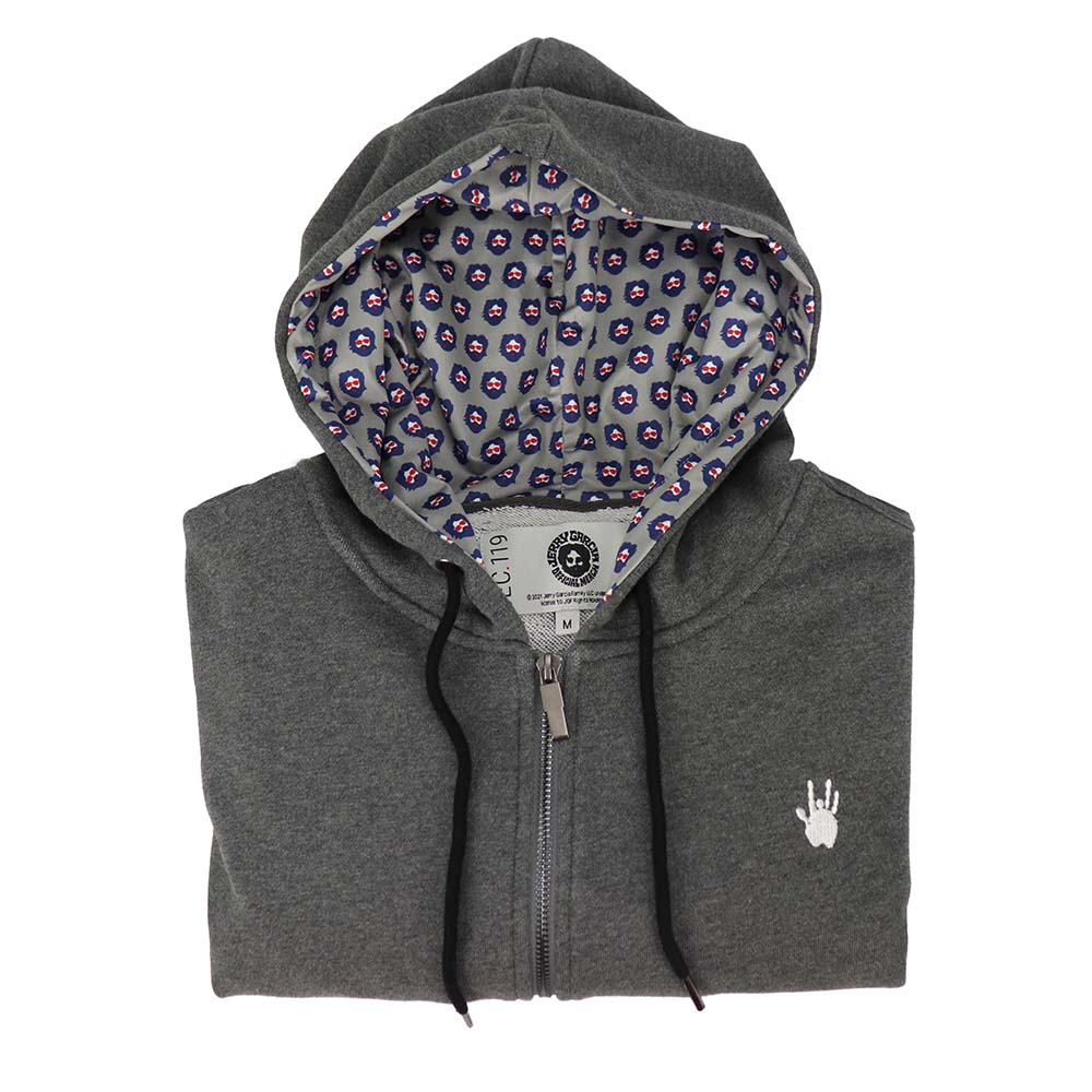 Jerry Garcia Band Hand Hoodie | Grey - Section 119