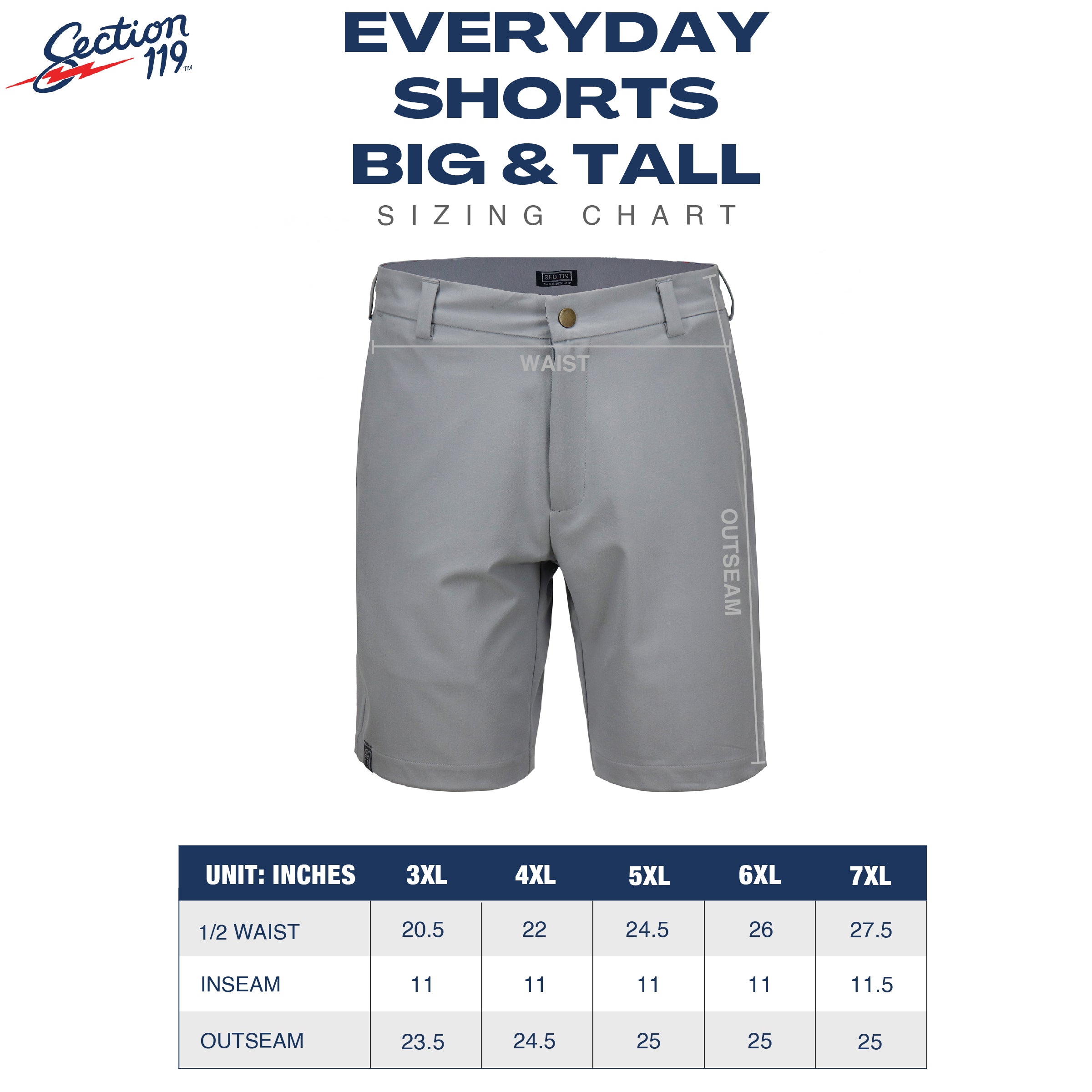 Big and Tall Dancing Bear Everyday Shorts - Section 119