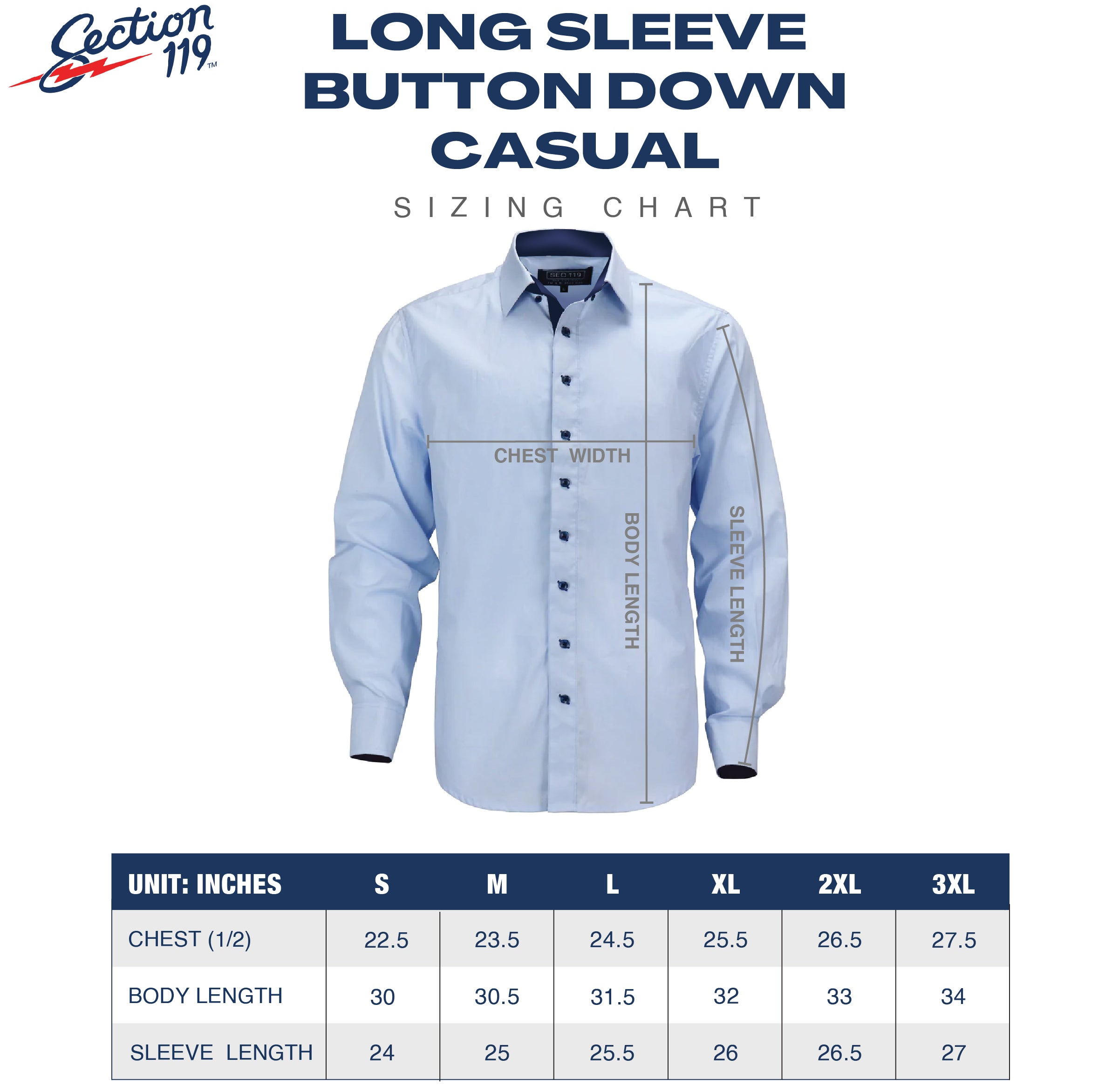 Phish Navy Casual Long Sleeve Button Down - Section 119