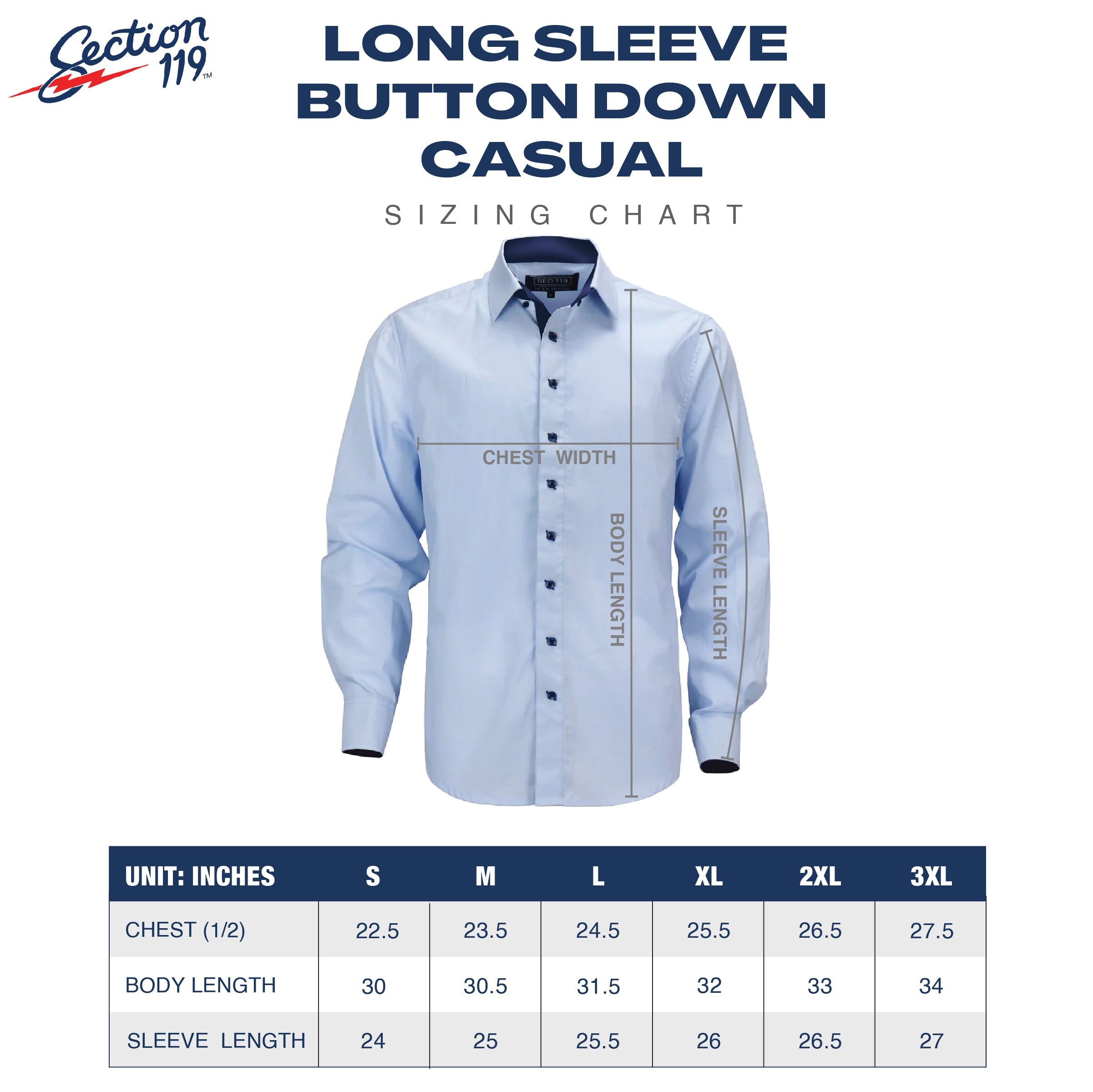 Phish Navy Casual Long Sleeve Button Down - Section 119
