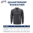 Grateful Dead Grey Bolt Quarter-Zip Sweater - Section 119