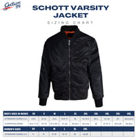 BSTN Brand Schott x BSTN Brand Thank You, Basketball Varsity Jacket Men College Jackets black|multi in Size:XL