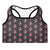 Grateful Dead Charcoal and Pink Dancing Bear Sports Bra - Section 119