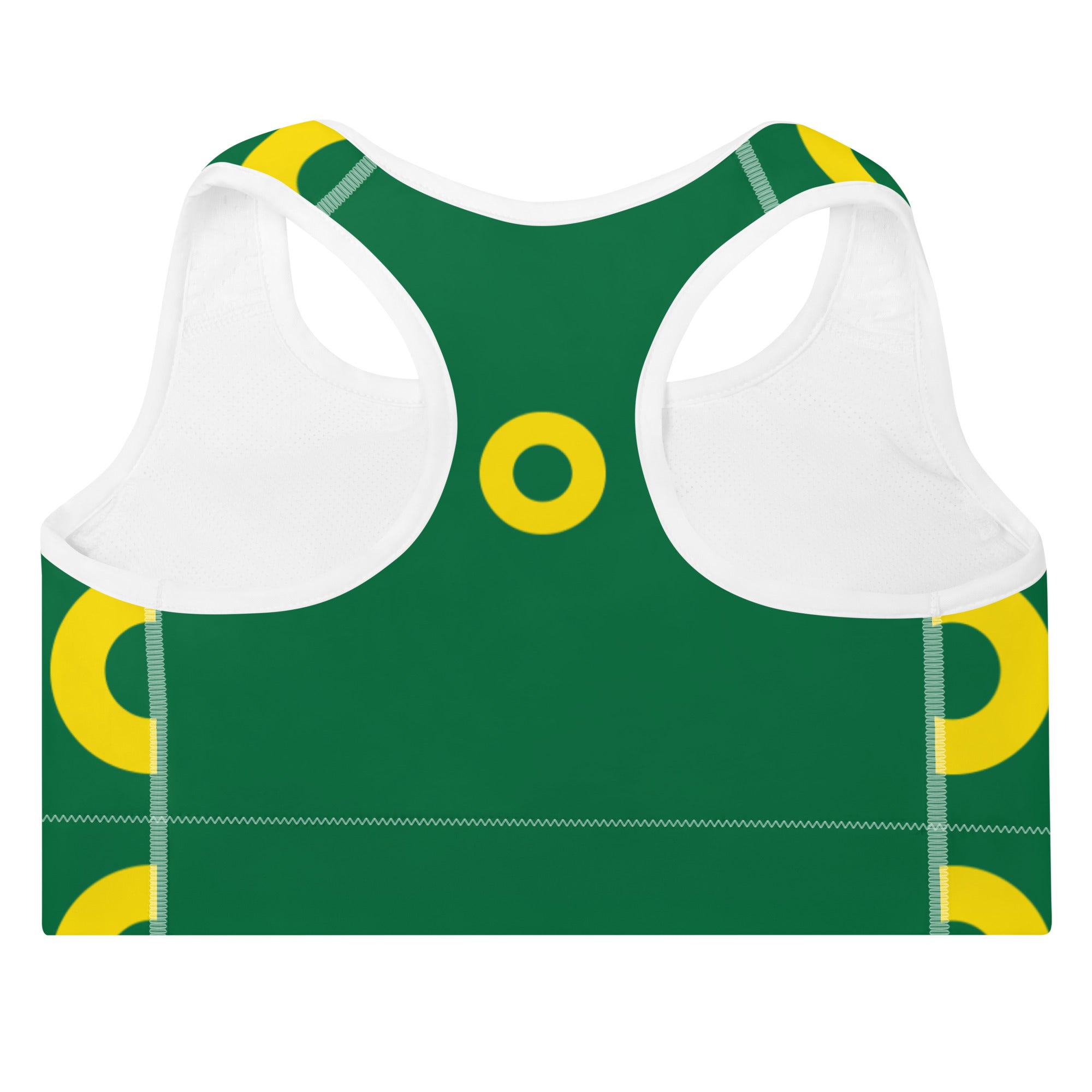 9th Cube Green with Yellow Donut Sports Bra - Section 119