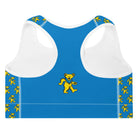 Grateful Dead Blue and Yellow Dancing Bear Sports Bra - Section 119