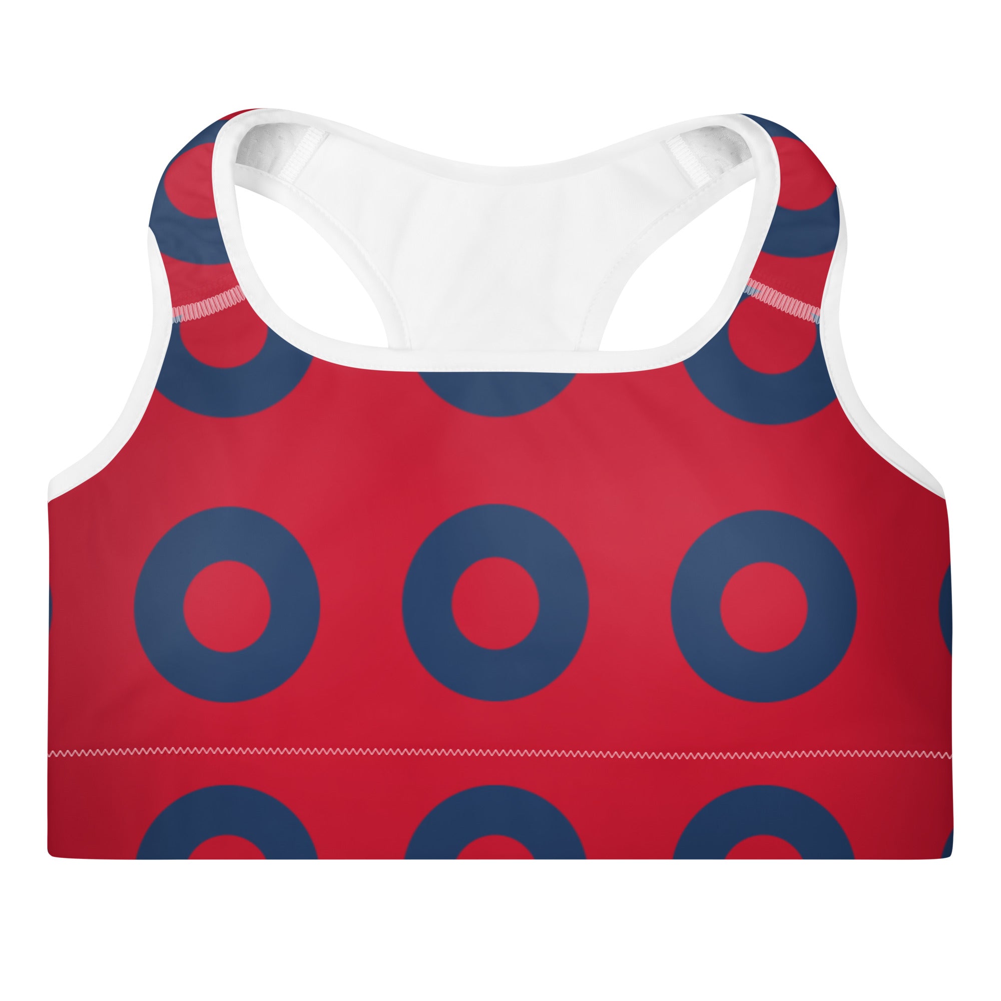 Phish Red with Navy Donuts Sports Bra - Section 119