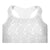 Ice Grey and White Stealie Sports Bra - Section 119