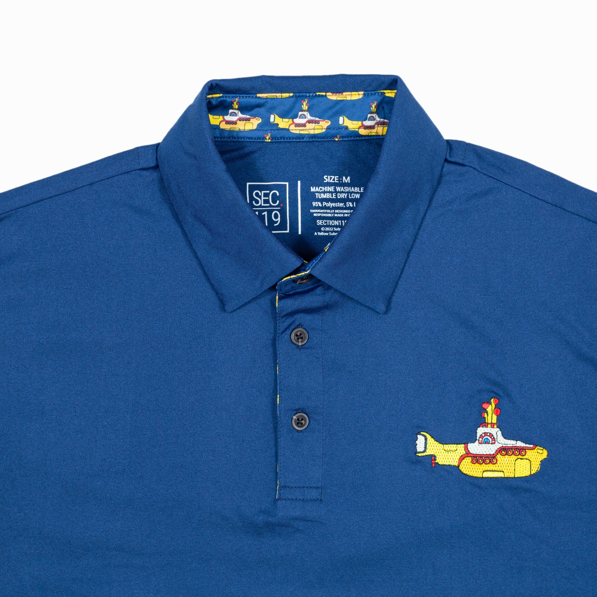 The Beatles Yellow Submarine Dry Fit Polo Section 119