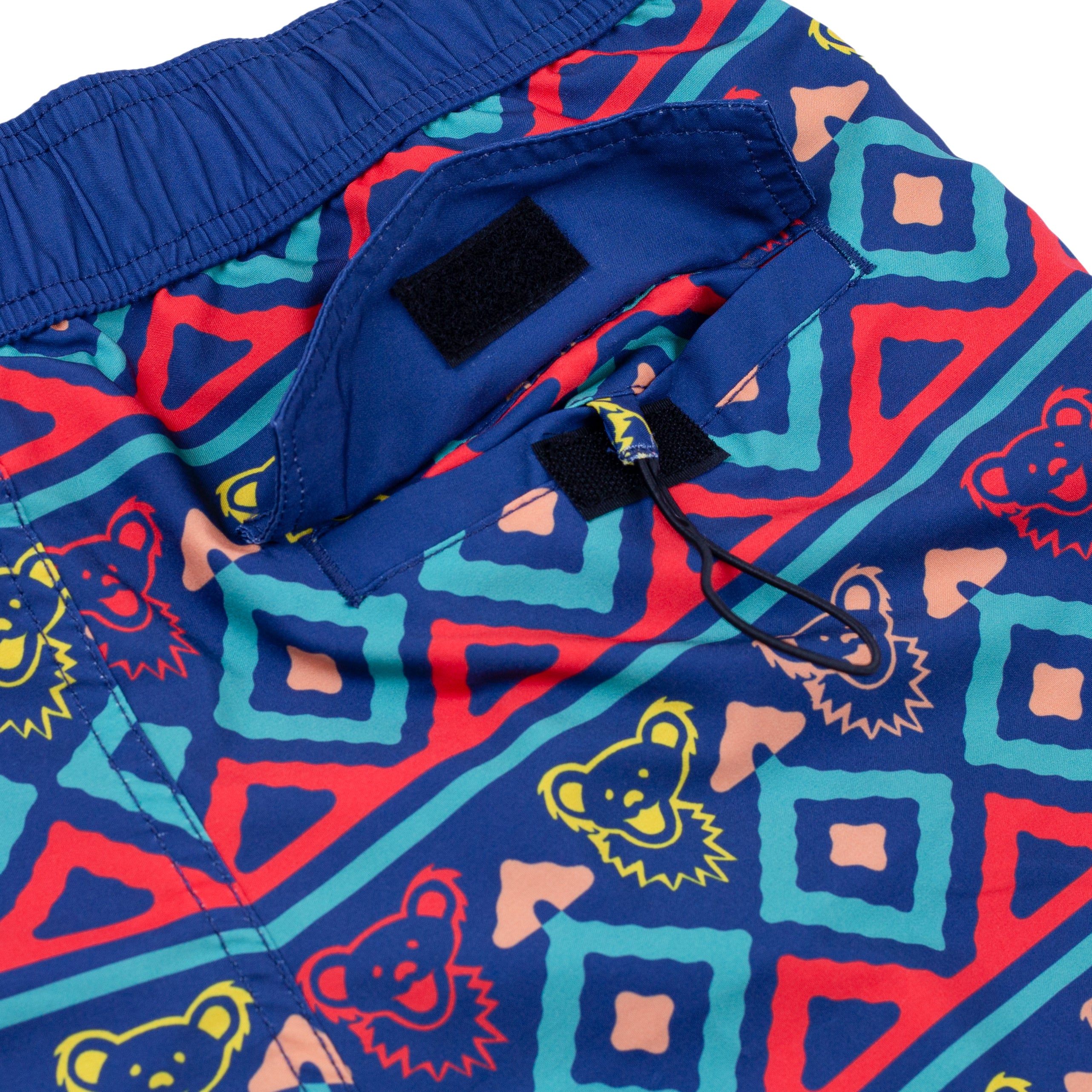 Grateful Dead Neon Dancing Bear Swim Shorts - Section 119