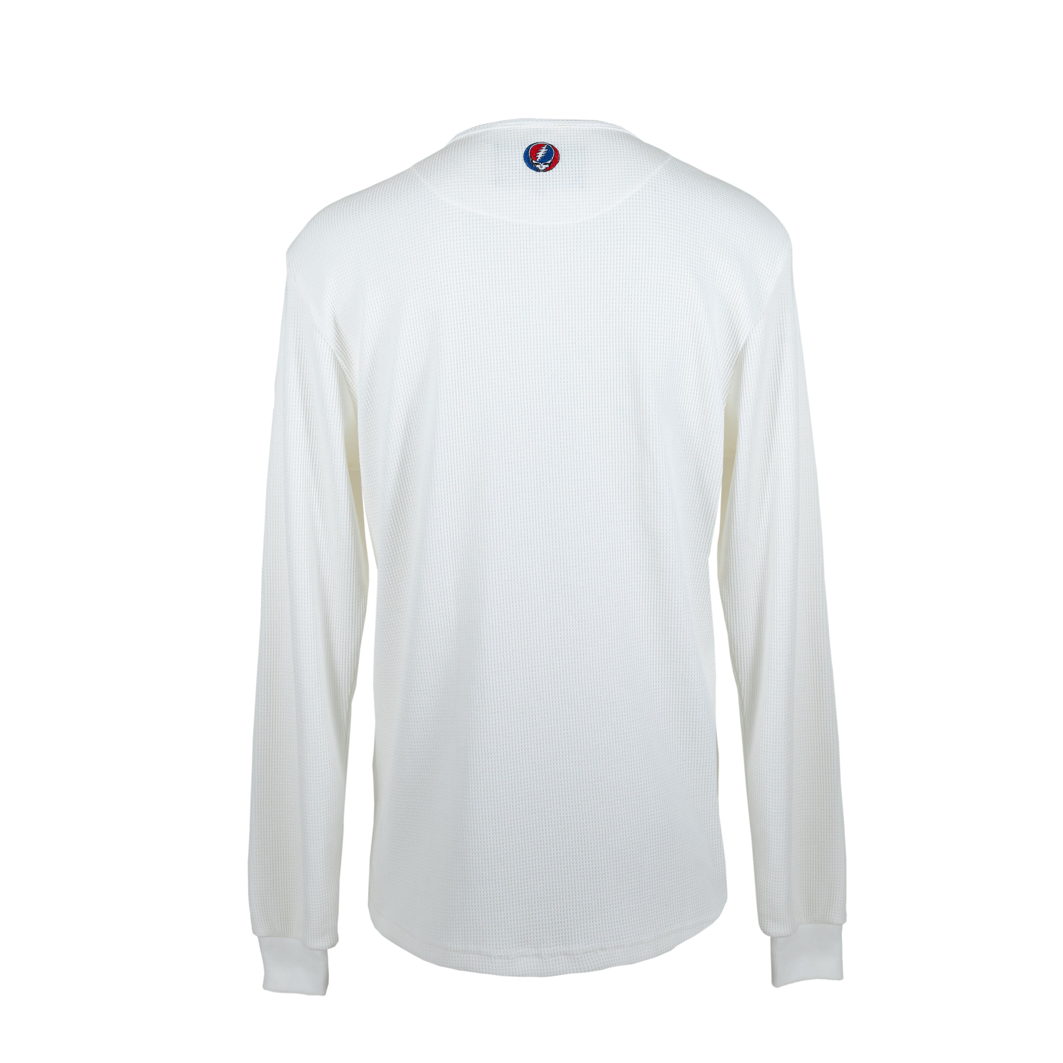 Grateful Dead White Steal Your Face Henley - Section 119